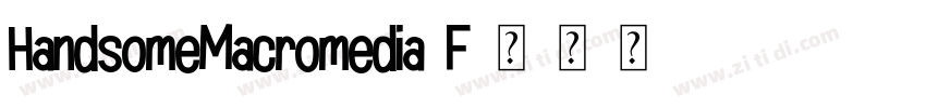 HandsomeMacromedia F字体转换
